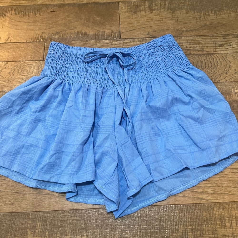 Blue Beach and Flowy Shorts